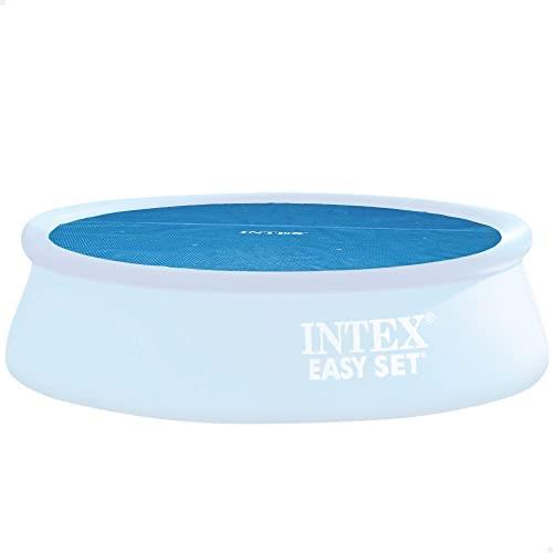Intex 5.49M Above Ground Round Solar Heating Outdoor Pool Protective Cover Set