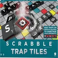 Mattel Games ​Scrabble Trap Tiles Family Board Game with Traps, Trigger Tiles, Racks, Tile Bags, for Teen Adult or Family Game Night, Ages 10 Years & Older