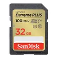 SANDISK - CARDS Extreme Plus 32GB 100MB/s 60MB/s UHS-I Class Black SDHC Memory Card ham_n13_00121591