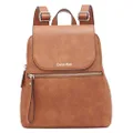 Calvin Klein Elaine Bubble Lamb Novelty Key Item Flap Backpack, Caramel Mix, One Size, Reyna Novelty Key Item Flap Backpack