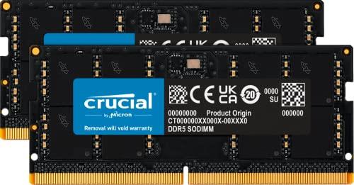 Crucial CT2K16G56C46S5 32 GB B DDR5 5600 MHz ECC Laptop Memory Module (2 x 16 G)