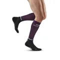 CEP - THE RUN COMPRESSION SOCKS TALL for men | Long running socks in, Violet/Black, Medium