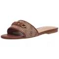 GUESS Women's Hammi Sandal, Brown Multi 210, 8