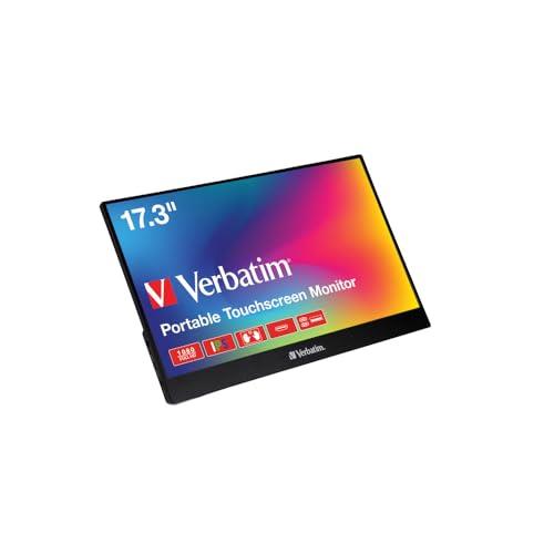 Verbatim Portable Touchscreen Monitor 17.3" Full HD 1080p Metal