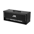 Monoprice SB100 100-watt All Tube 2-Channel Guitar Amp Head with Reverb, Four 6L6 Tubes, Effects Loop, Independent Volume and EQ - Stage Right Series