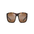 Maui Jim Unisex Amberjack Rectangular Sunglasses, Matte Tortoise/Black