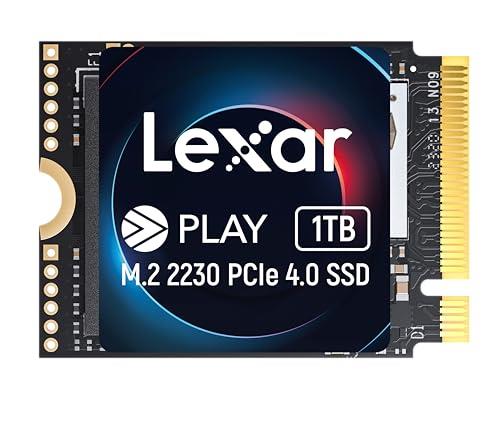 Lexar 1TB Play 2230 PCle Gen 4x4 NVMe, Perfect for Steam Deck, ASUS ROG Ally, M.2 2230 Compatible Laptops, Speed Up to 5200MB/s, High Performance Internal SSD (LNMPLAY001T-RNNNU)