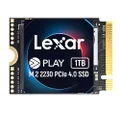 Lexar 1TB Play 2230 PCle Gen 4x4 NVMe, Perfect for Steam Deck, ASUS ROG Ally, M.2 2230 Compatible Laptops, Speed Up to 5200MB/s, High Performance Internal SSD (LNMPLAY001T-RNNNU)