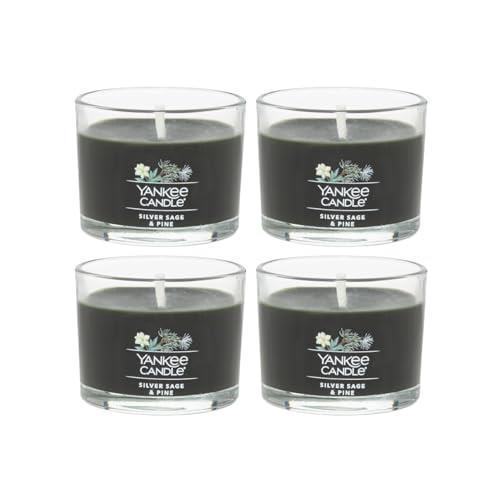 Yankee Candle Minis Jar, Silver Sage & Pine, 1.3 OZ (Pack of 4)