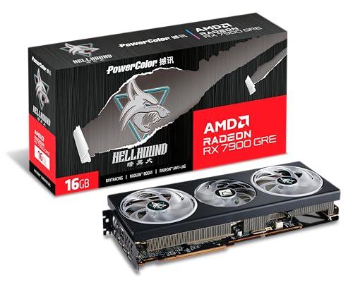 PowerColor Hellhound AMD Radeon RX 7900 GRE Graphics Card 16GB GDDR6