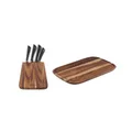 Tefal Jamie Oliver Knife Block 6-Piece Set with Medium Chopping Board