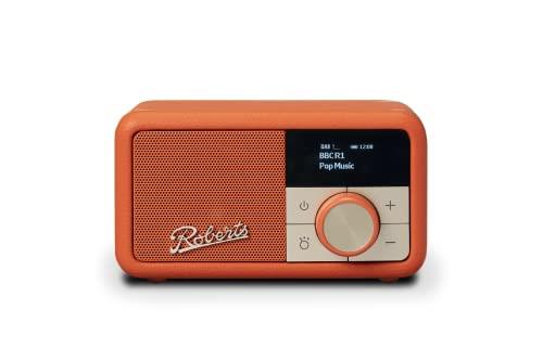 Roberts Revival Petite Compact DAB+/FM Portable Radio with Bluetooth - Orange