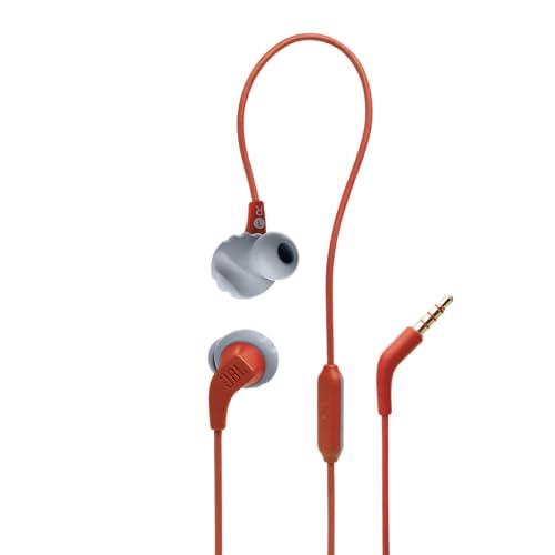JBL Endurance Run 2 Wired in-Ear Headphones, Coral