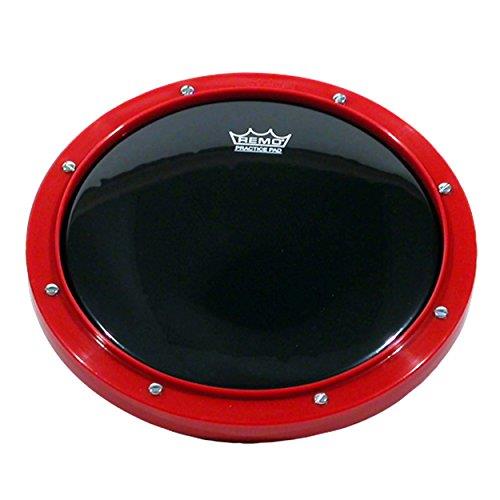 Remo RT-0010-58 10" Red Tunable Practice Pad with Ambassador Ebony Drumhead