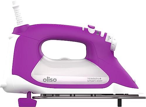 Oliso Smart Iron Purple TG1600 ProPlus Great for Quilting, Sewing, Ironing