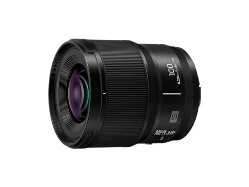 Panasonic LUMIX S 100mm Fixed Focal Length F2.8 Macro L-Mount Lens, Minimised Focus Breathing, Silent Autofocus, Unified Design with S Prime 18/24/35/50/85mm for Easy Lens Changes (S-E100GC)