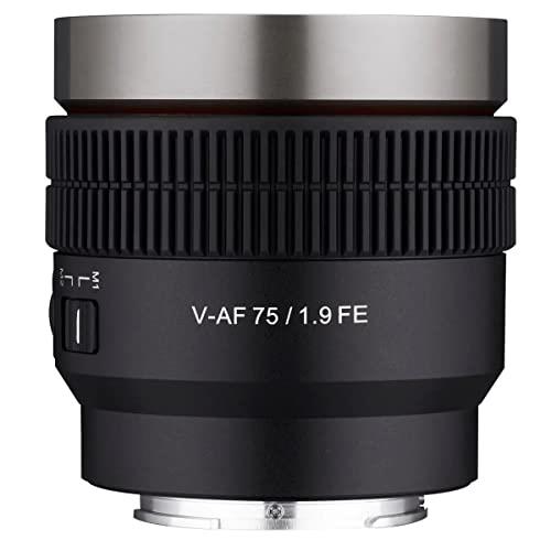 Rokinon 75mm T1.9 Full Frame Cine Auto Focus Lens for Sony E (CAF75-NEX)