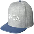 RVCA Mens Adjustable Snapback Straight Brim Hat, Rvca Snapback Hat/Grey Blue, One Size