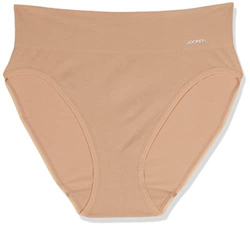 Jockey Women's Underwear Skimmies Hi Cut Brief, Sk Nude, 14-16