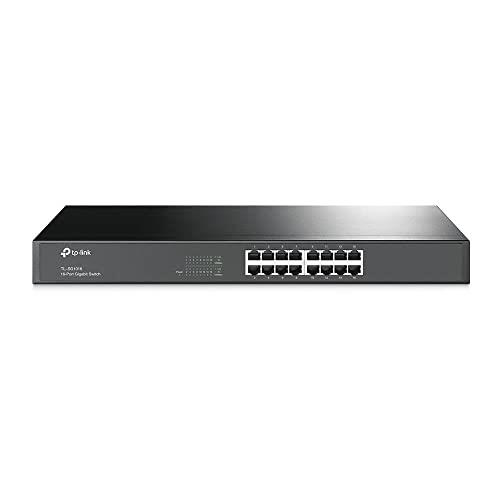 TP-Link TL-SG1016 16-Port 32Gbps Gigabit Rackmount Unmanaged Switch, 19 Inch Size
