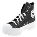 Converse Women's Chuck Taylor All Star Lugged Hi Sneakers, Black/White, 6 US