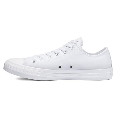 Converse Chuck Taylor All Star Sneakers Unisex, White/White/Silver : 38 EU / 5.5 US Men / 7.5 US Women
