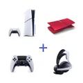 PS5 Console (Slim) Ultimate Bundle + Red Cover