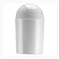 Umbra Mini Waste Can 1-1/2 Gallon with Swing Lid, White, 1