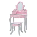 Teamson Kids - Little Princess Rapunzel Play Vanity Set - Pink / Grey