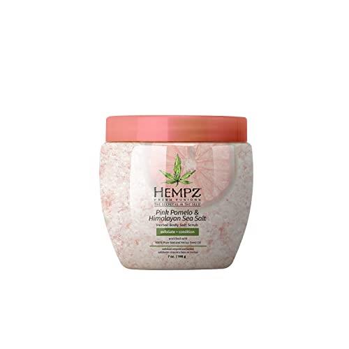 Hempz Fresh Fusions Pink Pomelo and Himalayan Sea Salt Herbal Body Scrub For Unisex 7 oz Scrub