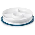 OXO TOT Stick & Stay Divided Plate, Navy