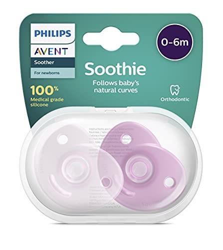 Philips AVENT Soothie, 0-6 Months, Pink, 2-Pack, SCF099/22
