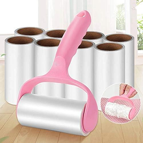 Mumoo Bear Lint Roller Super Sticky Pet Epilator Kit Fluff Suitable for Hair Clothes Carpet Car Seat Dust and Brush (with 9 Refills)