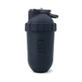 ShakeSphere Protein Shaker Bottle, 24oz Capsule Shape Mixing Easy Clean Up No Blending Ball or Whisk Needed BPA Free Mix & Drink Shakes, Smoothies, More (Matte Black -Black Logo)