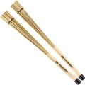 Meinl Bamboo Brush Drum Sticks - 1 Pair of Brushes for Drum Kit and Percussion Instruments - Musical Instrument Accessories – Select Bamboo, Natural (SB205)
