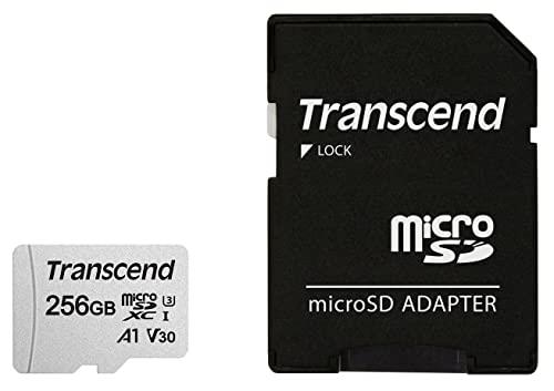 Transcend Transcend 256GB microSD w/Adapter UHS-I U3 A1 (TS256GUSD300S-A), (TS256GUSD300S-A)