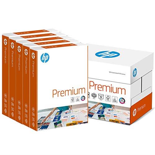 hp Papers Premium A4 90gsm Paper - Box of 5 Reams (5x500 Sheets), CHP852 Box,White