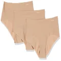 Calvin Klein Women's Invisibles Hipster, Light Caramel, X-Large (Pack of 3)