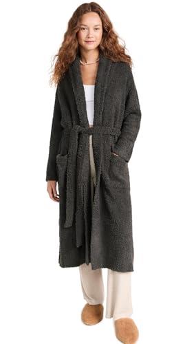 Barefoot Dreams Unisex Cozychic Unisex Solid Robe, Carbon, 2