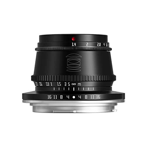 TTArtisan 35 mm F1.4 APS-C Cameras Lens Manual Focus Camera Lens for Canon RF-Mount (Black)