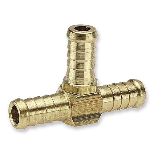 Jamec Pem Barbed End Hose Joiner Tee, 3/8-Inch Thread