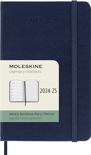 Moleskine Classic 18 Month 2024-2025 Weekly Planner, Pocket (3.5" x 5.5"), Scarlet Red, 208 pages