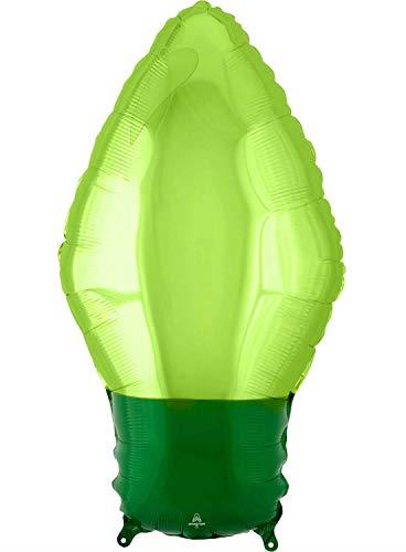 Anagram Standard Shape Green Christmas Light Bulb Foil Balloon
