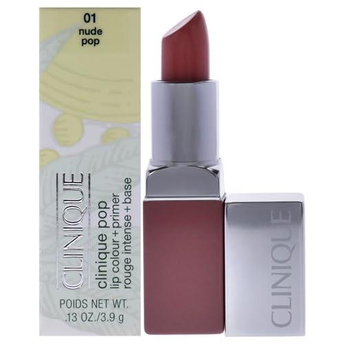 Clinique Clinique Clinique Pop Lip Colour + Primer - # 01 Nude Pop for Women 0.13 oz Lipstick, 3.9 g