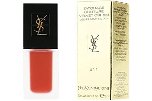 Tatouage Couture Velvet Cream Liquid - 211 Chili Incitement by Yves Saint Laurent for Women - 0.2 oz Lipstick