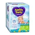 BabyLove 33 Piece (3 Pack x 11) Premium 360° Stretchy Waistband Swim Nappy Pants Small 6-12kg