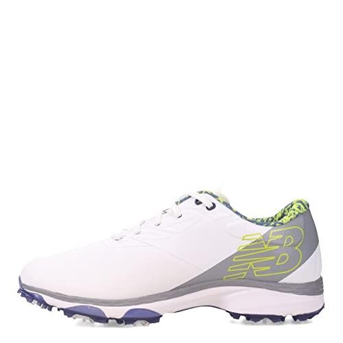 New Balance Men's Fresh Foam X Defender Golf Shoe, White/Grey, 10 US