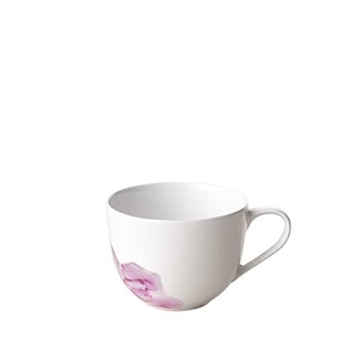 Villeroy & Boch - Rose Garden Coffee Cup, 230 ml, Premium Porcelain, White/Pink