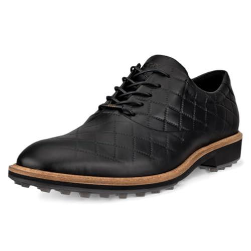 ECCO Men's Classic Hybrid Hydromax Water Resistant Golf Shoe, Black, 12-12.5