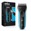 Braun Series 3 ProSkin 3040s WetandDry Electric Shaver for Men / Rechargeable Electric Razor, Blue